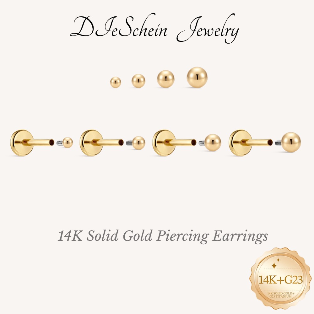 DIeSchein 14K Solid Gold Minim - Body Jewelry Ear ulasan dan harga