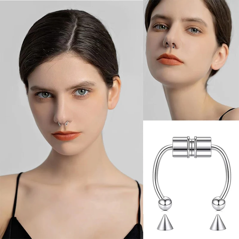 Fake Piercing Nose Ring Hoop S - Body Jewelry Piercing ulasan dan harga