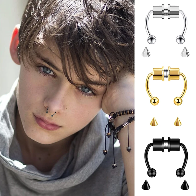 Fake Piercing Nose Ring Hoop S - Body Jewelry Piercing ulasan dan harga