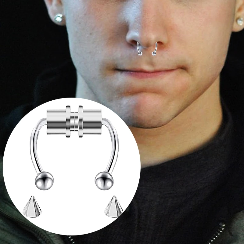 Fake Piercing Nose Ring Hoop S - Body Jewelry Piercing ulasan dan harga