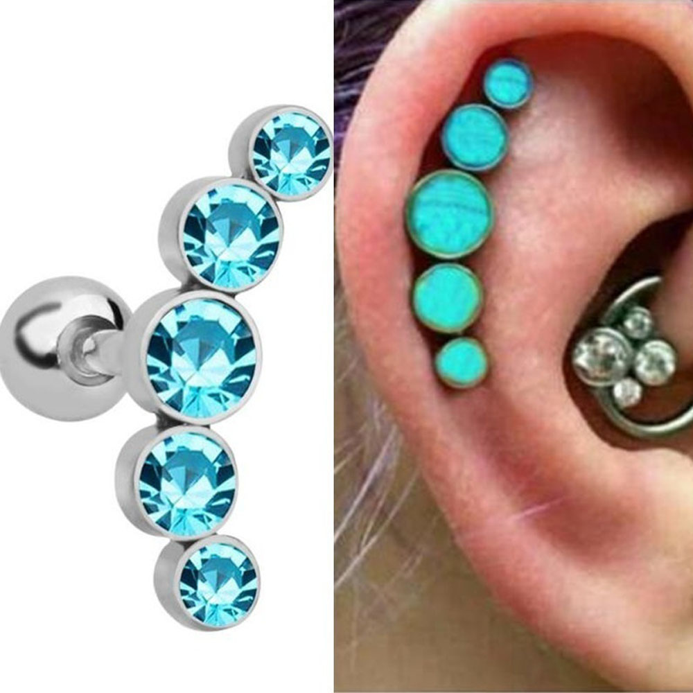 1Pcs Fashion 16G Stainless Ste - Body Jewelry Ear ulasan dan harga