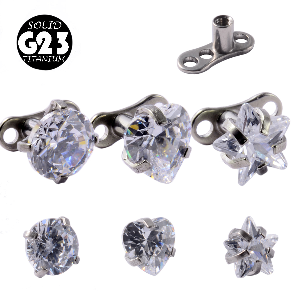 1Peice G23 Titanium Dermal Anc - Body Jewelry Dermal ulasan dan harga