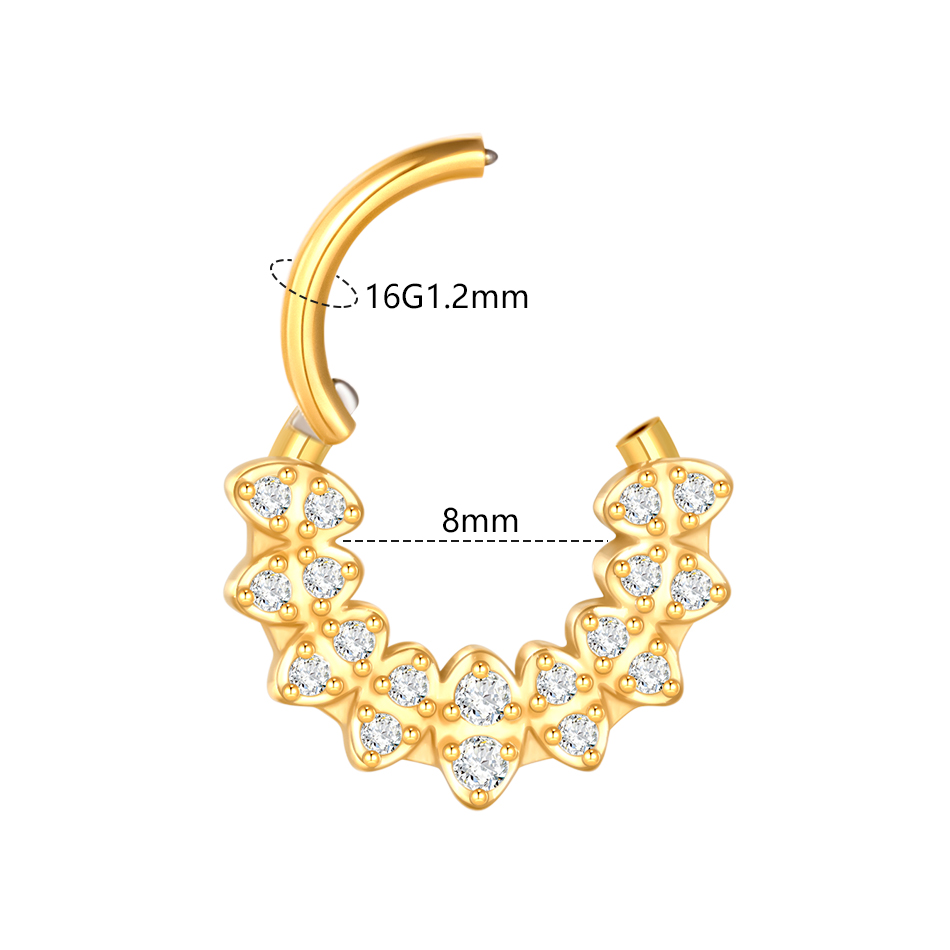 1pc 316L Stainless Steel Hinge - Body Jewelry Ear ulasan dan harga