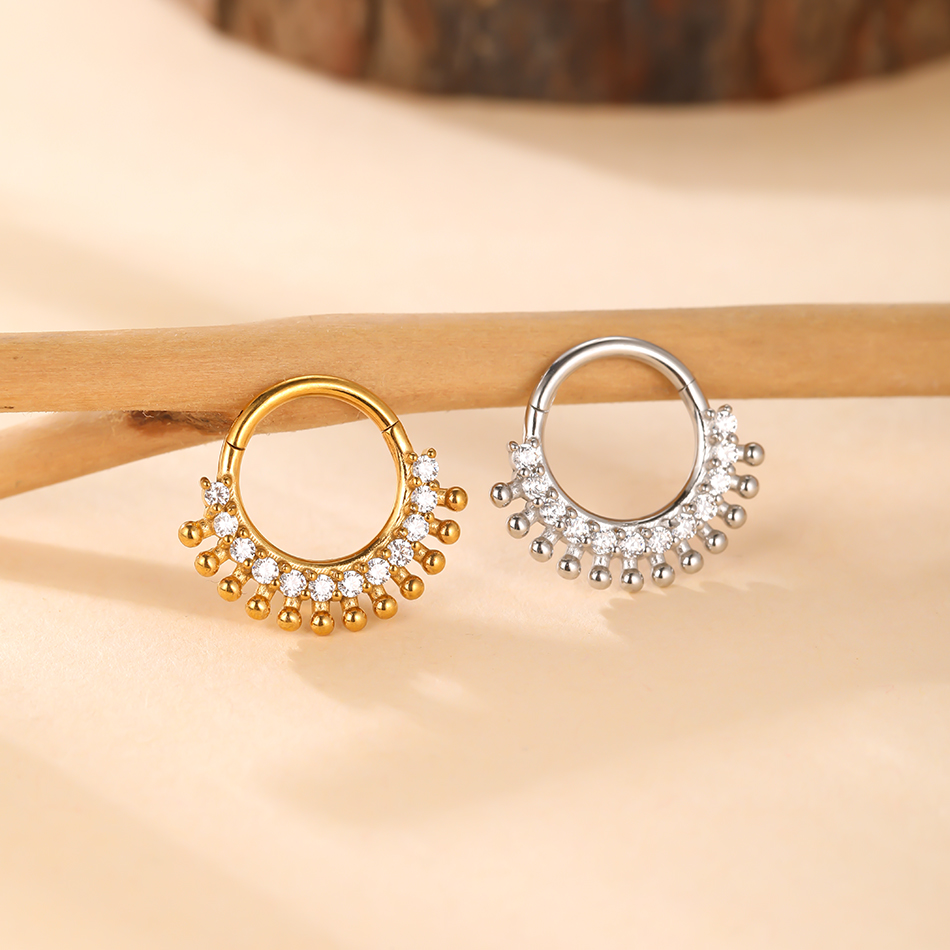 1pc 316L Stainless Steel Hinge - Body Jewelry Ear ulasan dan harga
