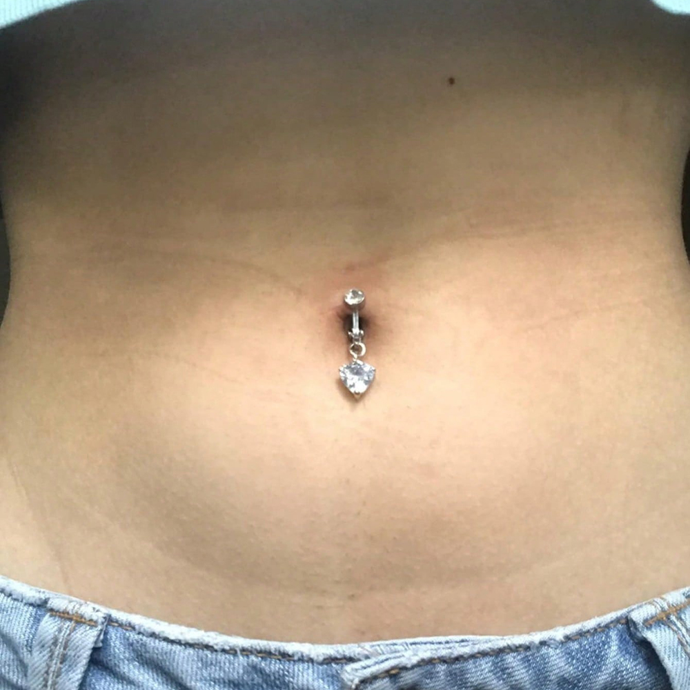Gold Fake Belly Piercing Cubic - Body Jewelry Piercing ulasan dan harga