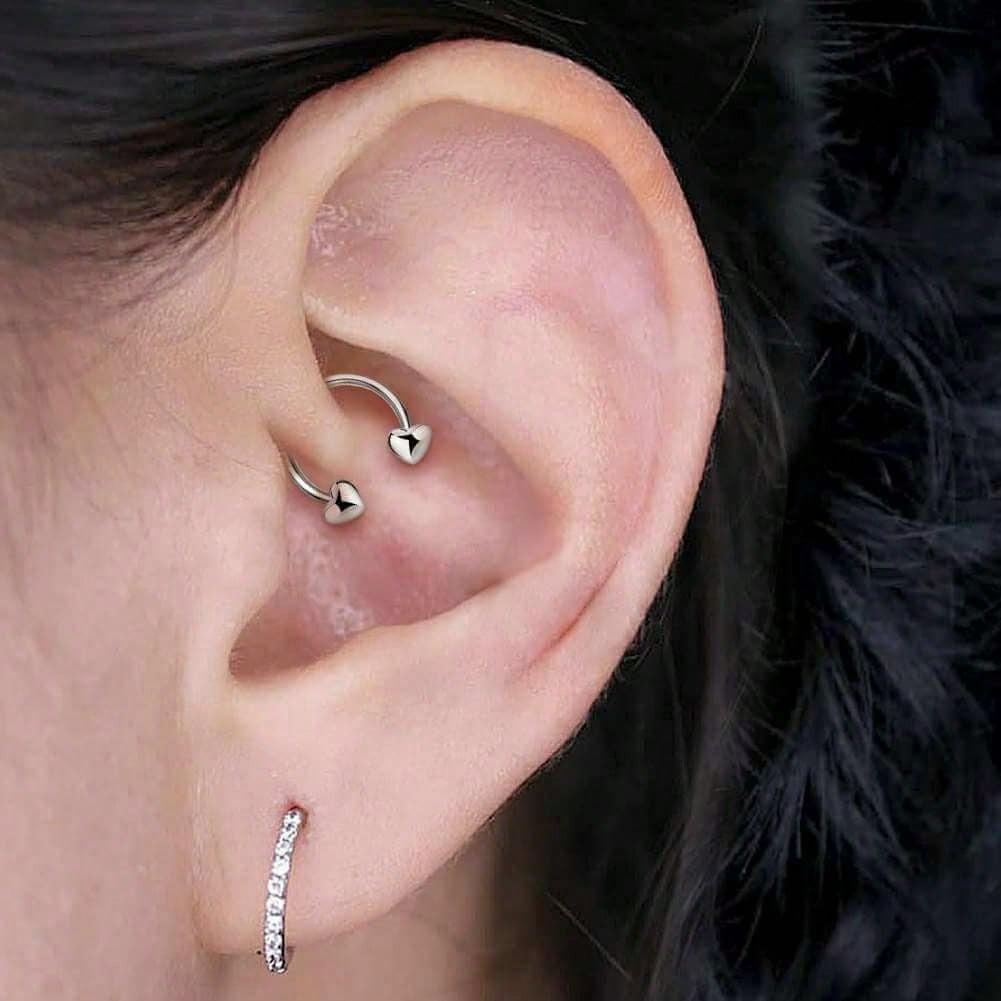 4pcs/Set 16G Stainless Steel B - Body Jewelry Ear ulasan dan harga