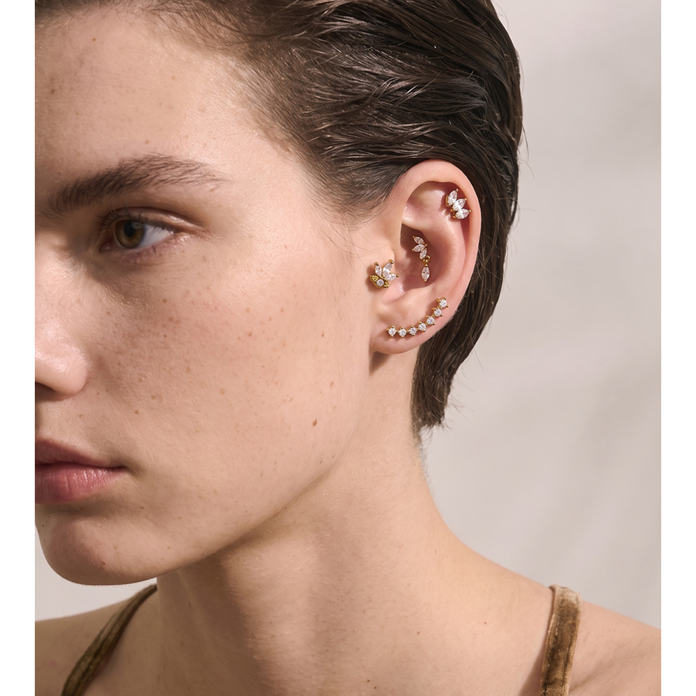 Yhpup 1PC 316 Stainless Steel  - Body Jewelry Flat Back ulasan dan harga