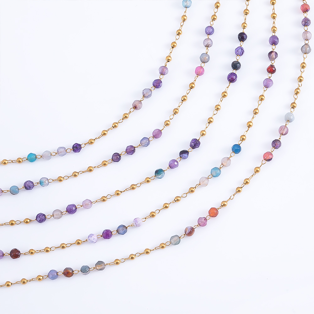 0.5M 1M Stainless Steel Colore - Body Jewelry Chain ulasan dan harga
