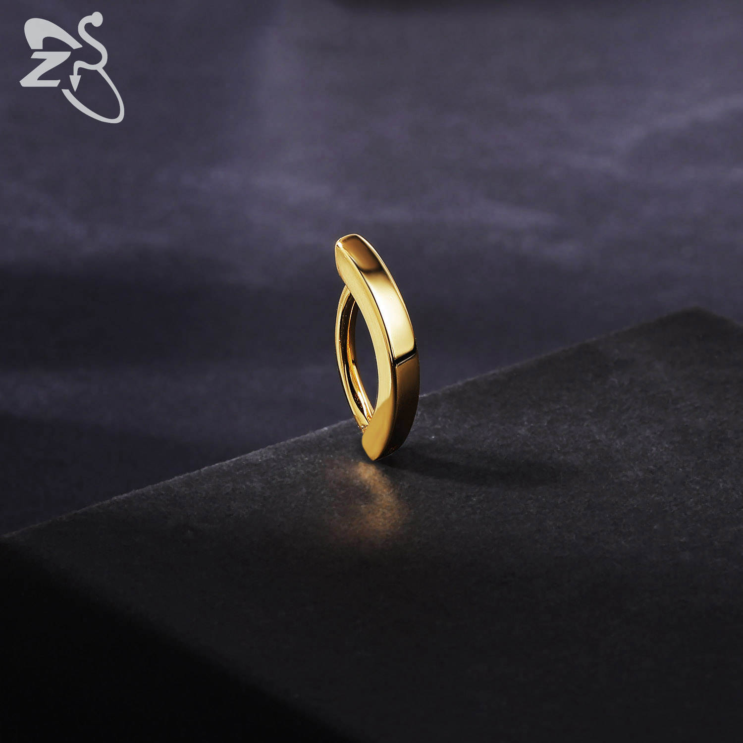 ZS 1 PC Gold Color 14K 925 Sil - Zs Body Jewelry ulasan dan harga