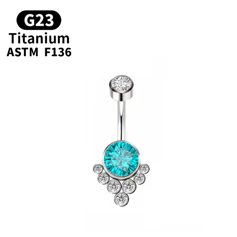 G23 Titanium Piercing Titanium - Belly Bar Titanium ulasan dan harga