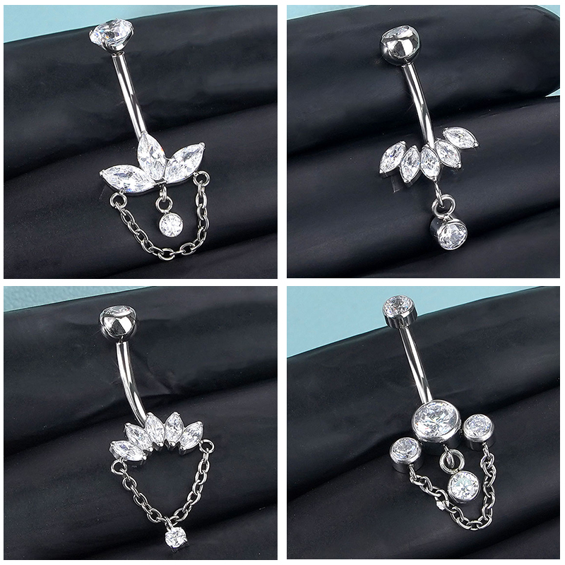 1PC Titanium Belly Button Ring - Belly Bar Titanium ulasan dan harga
