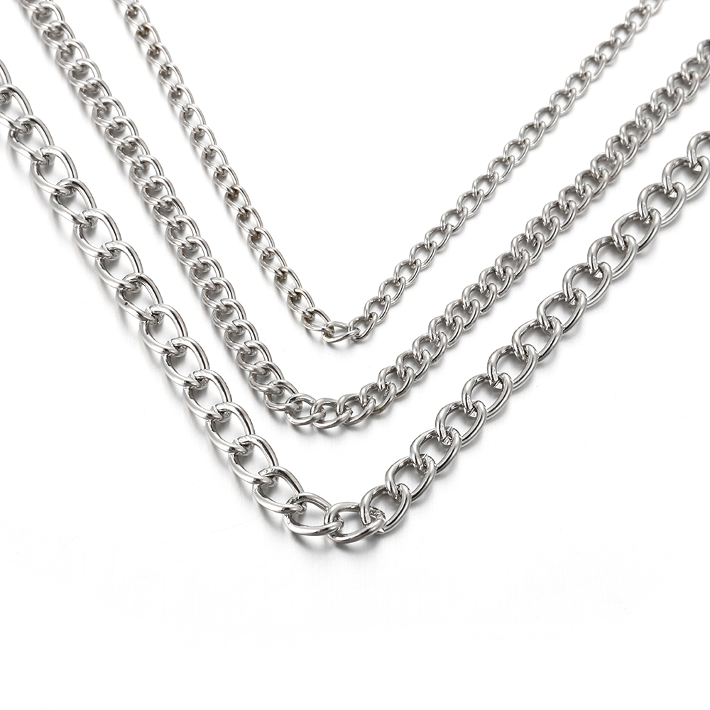 2Meters 2.5/3.5/4.5mm Metal Fl - Body Jewelry Chain ulasan dan harga