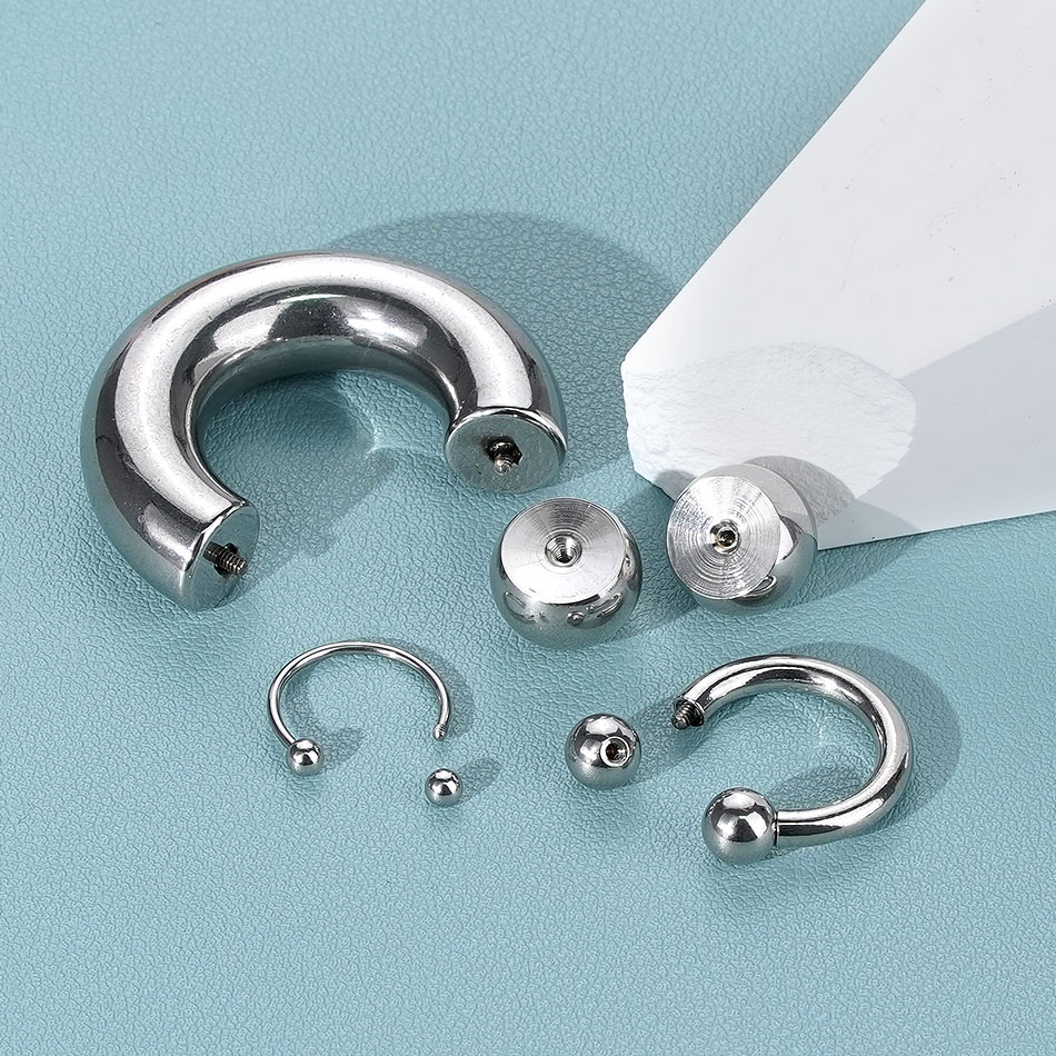 1PC 18G-00G Large Gauge Stainl - Body Jewelry Ear ulasan dan harga