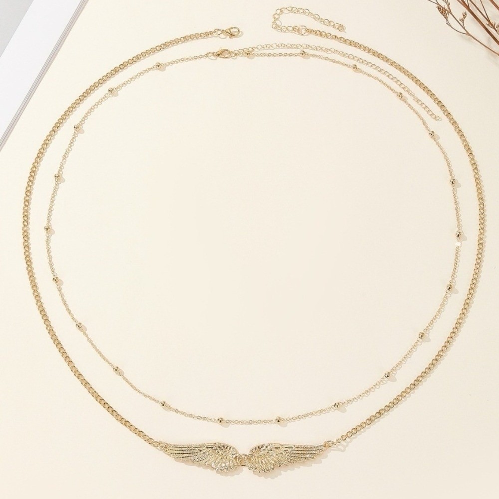 Trendy Elegant Double Layer Wi - Body Jewelry Chain ulasan dan harga