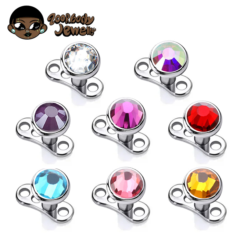 G23 Titanium Piercing Micro De - Body Jewelry Dermal ulasan dan harga
