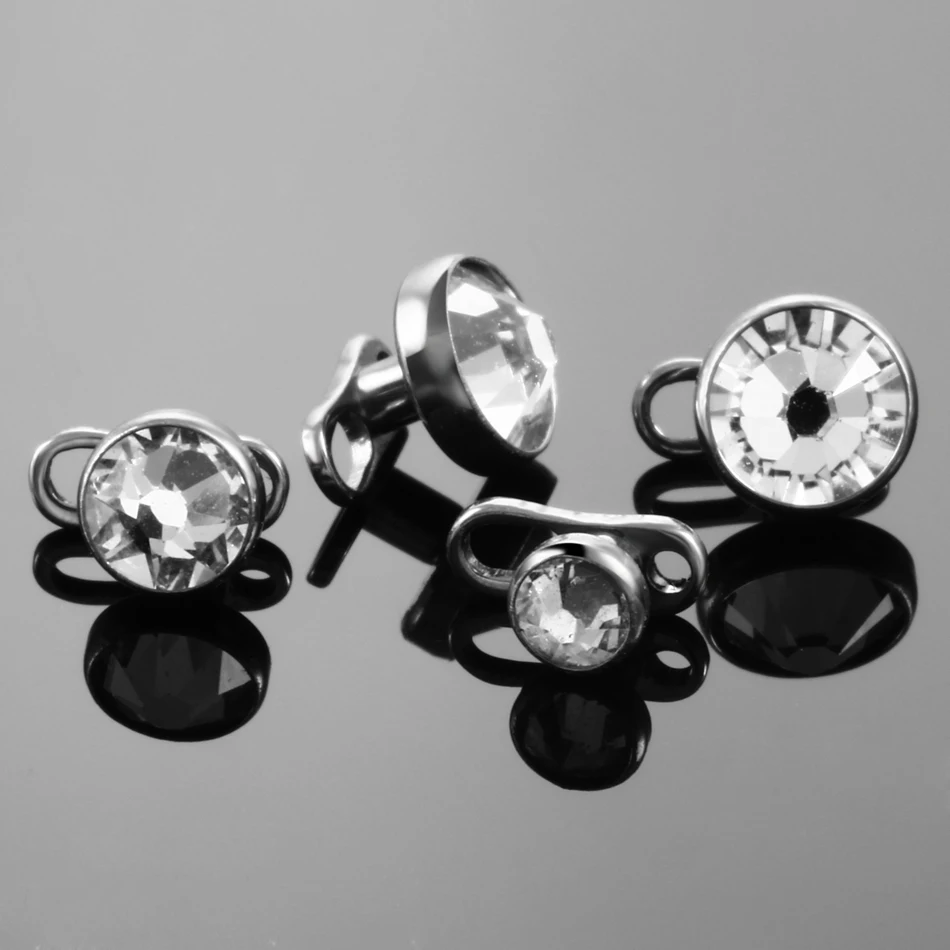 1Pc/5Pcs Titanium Micro Dermal - Body Jewelry Dermal ulasan dan harga