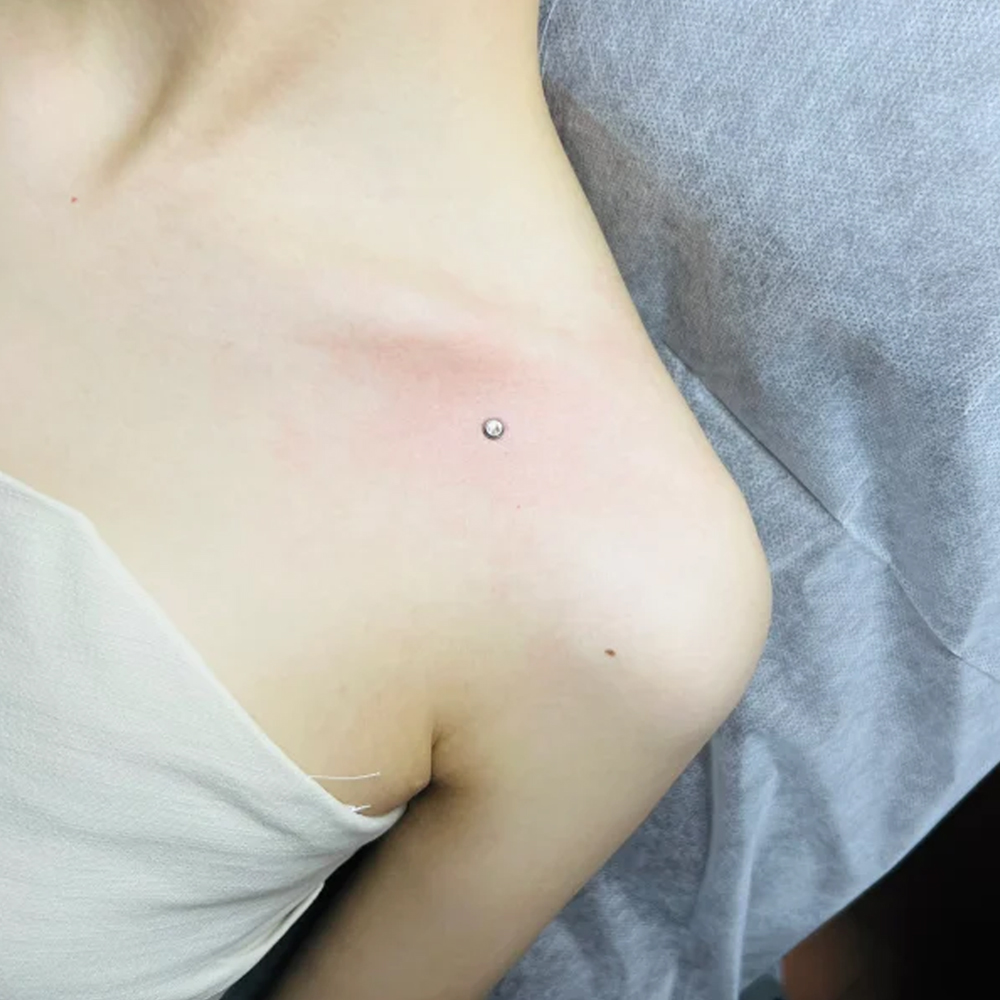 Surgical Steel Surface Piercin - Body Jewelry Dermal ulasan dan harga