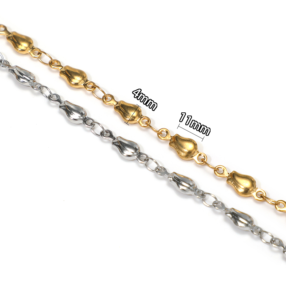 1 Meter Stainless Steel Flower - Body Jewelry Chain ulasan dan harga