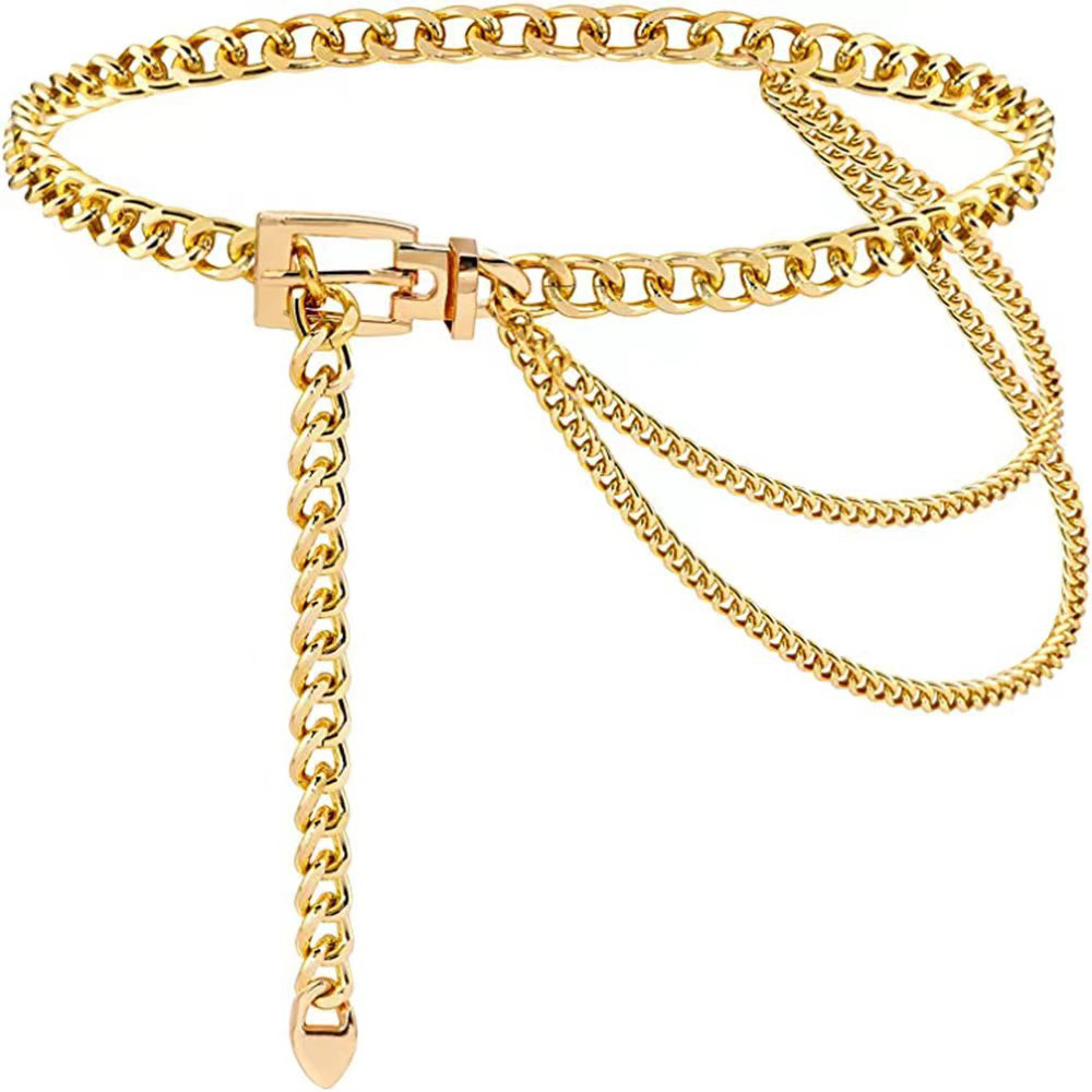 Punk Waist Chain Metal Belt La - Body Jewelry Women ulasan dan harga