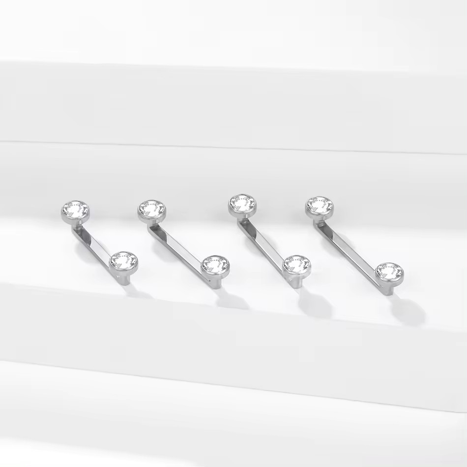 10Pcs/set G23 Titanium Surface - Body Jewelry Dermal ulasan dan harga